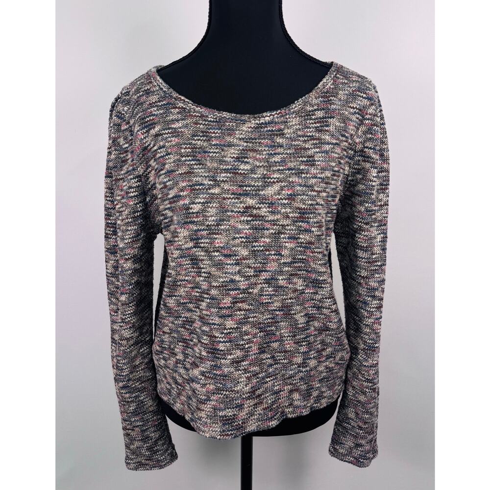 Madewell Multicolor Marled Knit Scoop Neck Sweater Size Medium